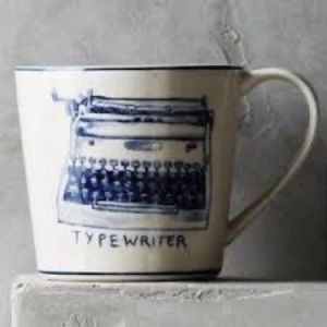 Anthropologie typewriter mug